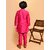 PrintCultr Boys Festive & Party Kurta and Pyjama Set (Pink)