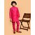 PrintCultr Boys Festive & Party Kurta and Pyjama Set (Pink)
