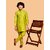 PrintCultr Boys Festive & Party Kurta and Pyjama Set (Green)
