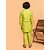 PrintCultr Boys Festive & Party Kurta and Pyjama Set (Green)
