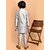 PrintCultr Boys Festive & Party Kurta and Pyjama Set (Silver)