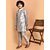 PrintCultr Boys Festive & Party Kurta and Pyjama Set (Silver)