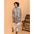 PrintCultr Boys Festive & Party Kurta, Waistcoat and Pyjama Set (Grey Pack of 3)