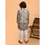 PrintCultr Boys Festive & Party Kurta, Waistcoat and Pyjama Set (Grey Pack of 3)