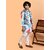 PrintCultr Boys Festive & Party Kurta, Waistcoat and Pyjama Set (Blue Pack of 3)
