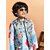 PrintCultr Boys Festive & Party Kurta, Waistcoat and Pyjama Set (Blue Pack of 3)