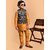 PrintCultr Boys Festive & Party Kurta, Waistcoat and Pyjama Set (Yellow)