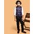 PrintCultr Boys Printed Nehru Jacket (Black)