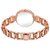 New arrival Black Bracelet Stylish Design Diamond Rose Gold Belt Classic Watches Analog Watch For Girls