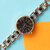 New arrival Black Bracelet Stylish Design Diamond Rose Gold Belt Classic Watches Analog Watch For Girls