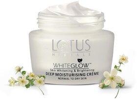 Lotus Herbals WhiteGlow Cream â Skin Whitening, Brightening & Deep Moisturizing, SPF 20 PA+++, 40g