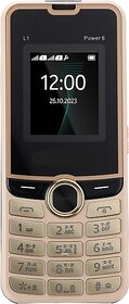 Livx Power 6 L1 (Dual Sim, 1.77 inch Display 2500mAh Battery Gold)