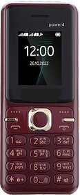 Livx Power 4 (Dual Sim, 1.77 inch Display 2500mAh Battery Maroon)