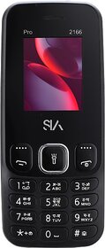 Sia 2166 (Dual Sim, 1.77 inch Display 1000mAh Battery Black)