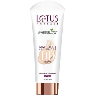 Lotus Herbals Whiteglow Matte Look All In One Dd Cream - Pink Beige  Spf 20  All Skin Types  50G