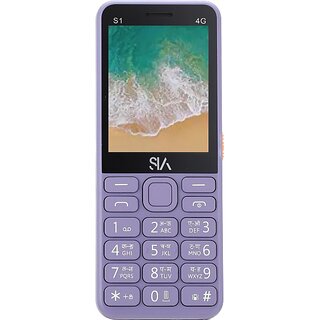 Sia S1 (Dual Sim, 2.4 inch Display 3000mAh Battery Purple)