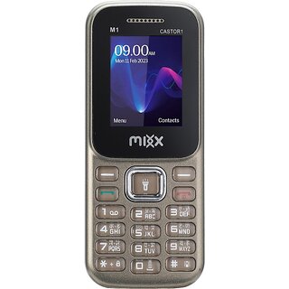Mixx M1 Castor 1 (Dual Sim, 1.77 inch Display 1000mAh Battery Brown)