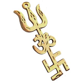 Sambhaav Trishakti Trishul for Vastu The Ultimate Divine Shield for Protecting Your Space (4 Inch)