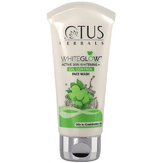 Lotus Herbals Whiteglow Active Skin Whitening  Oil Control Face Wash  With Green Tea Extract  50G