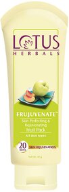 Lotus Herbals Frujuvenate Skin Perfecting  Rejuvenating Fruit Face Pack  For All Skin Types  120G