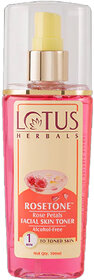 Lotus Herbals Rosetone Rose Petals Facial Skin Toner  For All Skin Types  100Ml