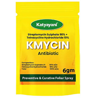 KMYCIN Chemical fungicide  Streptomycin Sulphate 90 + Tetracycline Hydrochloride 10  Katyayani 120 G ( 6 G x 20 )