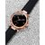Premium Quality Casual Branded Designer Black 4 Point Dial Leather Belt Analog Watch For Women