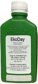 Eko Day Milk Analyser Cleaners  EKO MILK Machine Cleaner  Safe for Copper  safe for All Type of Milk Analysers  Combo pack 200ml each EKO DAY And EKO WEEK (Green)