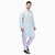 PrintCultr Men Kurta and Pyjama Set (Blue, White)