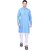 PrintCultr Men Kurta and Pyjama Set (Blue, White)