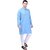PrintCultr Men Kurta and Pyjama Set (Blue, White)