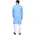 PrintCultr Men Kurta and Pyjama Set (Blue, White)