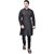 PrintCultr Men Kurta and Pyjama Set (Black)