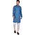 PrintCultr Men Kurta and Pyjama Set (Blue, White)