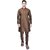 PrintCultr Men Kurta and Pyjama Set (Brown)