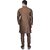 PrintCultr Men Kurta and Pyjama Set (Brown)