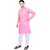 PrintCultr Men Kurta and Pyjama Set (Pink, White)