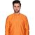 PrintCultr Men Dhoti & Kurta Set (Orange)