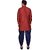 PrintCultr Men Dhoti & Kurta Set (Maroon)