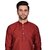 PrintCultr Men Dhoti & Kurta Set (Maroon)