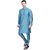 PrintCultr Men Kurta and Pyjama Set (Blue)