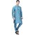 PrintCultr Men Kurta and Pyjama Set (Blue)