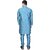 PrintCultr Men Kurta and Pyjama Set (Blue)