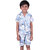 Kid Kupboard Cotton Boys Shirt and Short Set, Multicolor, Half-Sleeves, 7-8 Years KIDS7186