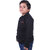 Kid Kupboard Cotton Boys T-Shirt, Dark Black, Full-Sleeves, 7-8 Years KIDS7197