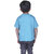 Kid Kupboard Cotton Boys T-Shirt, Light Blue, Half-Sleeves, 5-6 Years KIDS7198