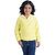 Kid Kupboard Cotton Girls Sweatshirt, Yellow, Full-Sleeves, 7-8 Years KIDS7232