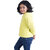 Kid Kupboard Cotton Girls Sweatshirt, Yellow, Full-Sleeves, 7-8 Years KIDS7232