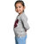 Kid Kupboard Cotton Girls Sweatshirt, Grey, Full-Sleeves, 6-7 Years KIDS7234
