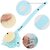Loofah Back Scrubber Long Handle Shower Body Brush with Soft Mesh Sponge for Women Skin Exfoliating Bath, Massage